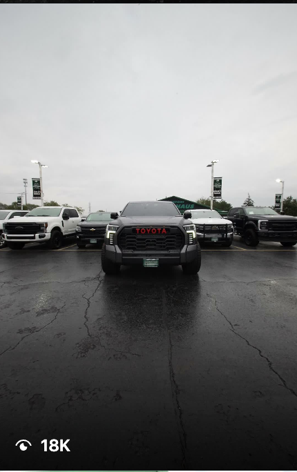 Client video of a dealership lot with 18K views